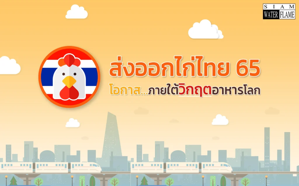 ส่งออกไก่ไทย 65 โปกาศ ภายใต้วิกฤตอาหารโลก